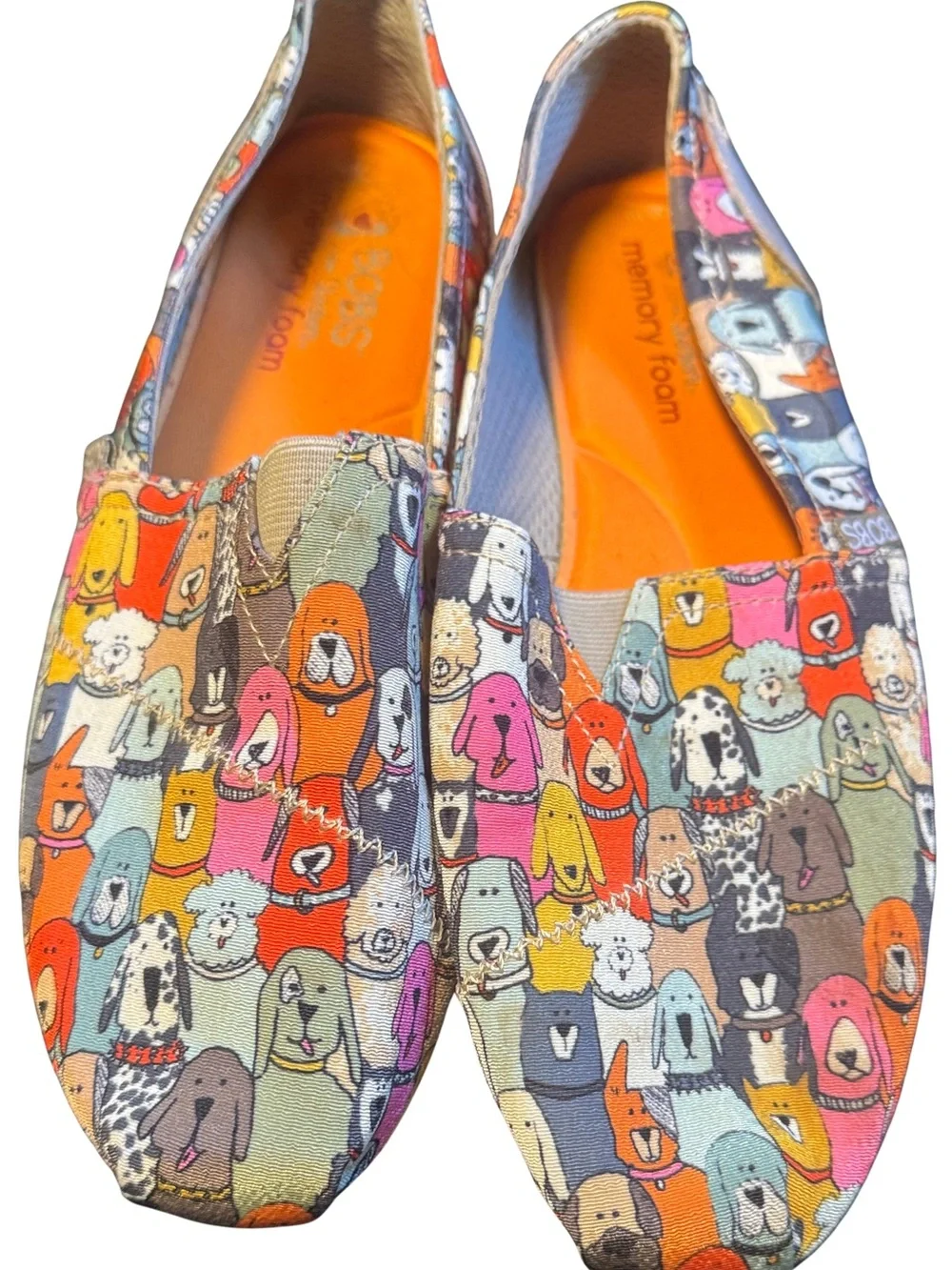 Women’s bOBS by Skechers Multicolor Dog Print Slip-On Shoes